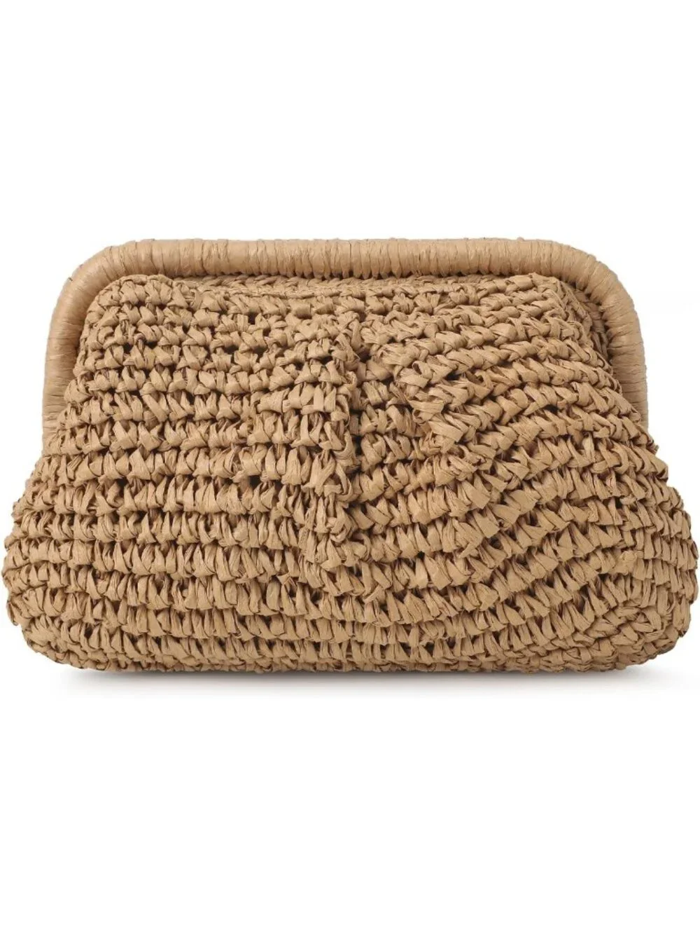 Woven Straw Clutch Purse for Women, Chic Detachable Chain Bag, Summer Accessory